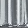 Zasłona szyta na taśmie 5 cm SAFARI srebrna z miękkiej welwetowej tkaniny z połyskiem
