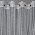 Dekoracja okienna szara o ozdobnym splocie w formie siatki 140x250 cm przelotka - TAMARA