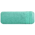 Ręcznik do rąk 70x140 cm bawełniany kolor miętowy z welwetową bordiurą 500 g/m2 DAMLA