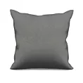 Poszewka szyta ADESSA szara z miękkiej tkaniny o welurowej strukturze