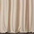Zasłona szyta na taśmie 5 cm beżowa z miękkiej półmatowej tkaniny welwetowej