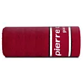 Ręcznik kąpielowy 50x90 cm bawełniany kolor czerwony  z żakardową bordiurą i haftowanym logiem marki Pierre Cardin 450 g/m2 KARLA