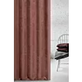 Tkanina zasłonowa miękka, szenilowa, o strukturalnym splocie i delikatnym połysku