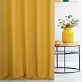 Zasłona szyta na taśmie 5 cm musztardowa z miękkiej tkaniny z efektem melanżu