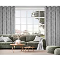 Zasłona popielata z tkaniny szenilowej 135x250 przelotka - ALETA