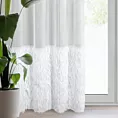 Firana biała zdobiona błyszczącą nicią 140x250 cm przelotka MARGARET 6