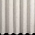 Zasłona szyta na flexach beżowa z grubszej etaminy, matowa