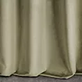 Zasłona szyta na flexach ENYA ciemnobeżowa z miękkiej półmatowej tkaniny welwetowej