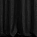 Zasłona szyta na taśmie 5 cm czarna o naturalnym, luźnym splocie w stylu eko