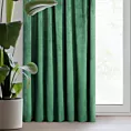 Zasłona butelkowa zieleń z matowego welwetu 140x270 cm taśma - MELANIE