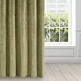Zasłona oliwkowa z ekskluzywnego aksamitnego welwetu 290 g/m2 140x250 cm 10 szt. przelotek - RIA - Diva Line