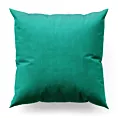 Poszewka szyta ENYA zielona z miękkiej półmatowej tkaniny welwetowej