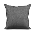 Poszewka szyta szara z szenilowej tkaniny z dodatkiem połyskującej nici