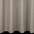 Firana szyta na taśmie 5 cm beżowa lekko połyskująca z efektem bukli, wykończona obciążnikiem