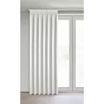 Zasłona biała z welwetowej tkaniny 80x270 cm (wymiar podany na gotowo) system flex - MELANIE