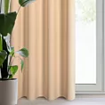 Zasłona ciemnokremowa z matowej gładkiej tkaniny 140x250 cm przelotka - RITA