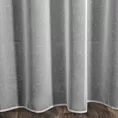 Firana szara z efektem deszczyku półprzezroczysta, matowa 140x250 cm przelotka ANGELA