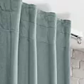 Zasłona szara z gładkiego i miękkiego welwetu 140x300 cm taśma imitująca flex - MADLEN