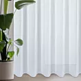 Firana biała z lekkiej tkaniny szyfonowej z delikatnym połyskiem 350x270 cm przelotka ARLETA