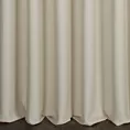Zasłona szyta na taśmie 5 cm kremowa z miękkiej tkaniny o naturalnym splocie w stylu ekologicznym