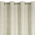 Zasłona kremowa z wytłaczanym wzorem, welwetowa 140x250 cm przelotka - ARETA