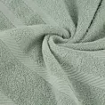 Ręcznik kąpielowy 100x150 cm bawełniany kolor jasnomiętowy z ozdobną bordiurą 500 g/m2 MILO