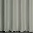 Zasłona szyta na taśmie 5 cm szara z tkaniny trudnopalnej, zaciemniającej, typu blackout