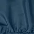 Prześcieradło z gumką 140x200 cm z satyny bawełnianej kolor granatowy 125 g/m2 DINA Diva Line
