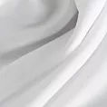 Zasłona szyta na taśmie 8 cm DORA - HIT biała z miękkiej tkaniny o welurowej strukturze