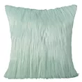 Poszewka na poduszkę 55x55 cm miętowa z miękkiego futerka