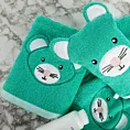 Myjka kąpielowa dziecięca 15x21 cm bawełniana kolor miętowy 350 g/m2 BABY 71