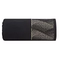 Ręcznik kąpielowy 50x90 cm bawełniany kolor czarny ,złoty z żakardową bordiurą 500 g/m2 VICTORIA 12 Limited Collection