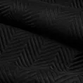 Narzuta welwetowa czarna 170x210 cm pikowana w jodełkę metodą hot press SOFIA Eurofirany Premium