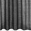 Zasłona czarna zdobiona nicią szenilową z tkaniny szyfonowej 135x270 taśma - REINA - Eva Minge