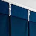 Zasłona granatowa z welwetowej tkaniny 125x270 cm (wymiar podany na gotowo) system flex - MELANIE
