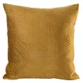 Poszewka na poduszkę 45x45 cm welwetowa, miodowa pikowana w falujący wzór RIA5 Eurofirany Premium