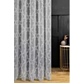 Tkanina firanowa matowa etamina zdobiona ornamentowym haftem na całej powierzchni