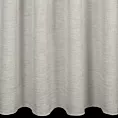 Firana szyta na taśmie 5 cm kremowa z lekko połyskującej, luźnotkanej etaminy z efektem kreszowania, wykończona obciążnikiem