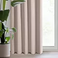 Zasłona pudrowo różowa zaciemniająca gładka półmatowa 135x270 cm taśma LOGAN