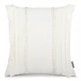 Poszewka na poduszkę 45x45 cm z bawełny kremowa z aplikacją z frędzlami BOHO