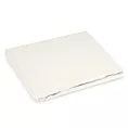 Prześcieradło z gumką 220x200 cm z bawełny kolor kremowy 105 g/m2 BASIC
