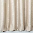 Zasłona szyta na taśmie 5 cm CANDY beżowa z tkaniny z strukturalnym spolotem