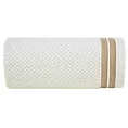 Ręcznik kąpielowy 50x90 cm bawełniany kolor kremowy w pasy 500 g/m2 MADLEN