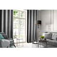 Zasłona welwetowa grafitowa 140x250 cm przelotka - ROSA - Design 91