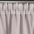 Zasłona pudrowo różowa z falbaną z tkaniny o płóciennym splocie 140x250 cm taśma - LENA