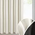 Zasłona kremowa z błyszczącą nicią z tkaniny zaciemniającej 140x270 cm taśma - SELINA