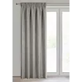 Zasłona ciemnobeżowa w stylu eko 140x270 cm taśma - JULA2