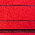 Ręcznik kąpielowy 50x90 cm bawełniany kolor czerwony ze stębnowaną bordiurą 500 g/m2 MIRA