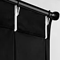 Zasłona czarna z welwetowej tkaniny 125x270 cm (wymiar podany na gotowo) system flex - MELANIE