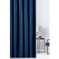 Zasłona szyta na taśmie 5 cm granatowa z miękkiej, welwetowej tkaniny z błyszczącą cyrkonią Italissima Eva Minge
